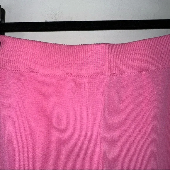 Anthropologie Endless Rose Side Slit Detailed Knit Midi Skirt in Pink Size XS - Picture 6 of 14